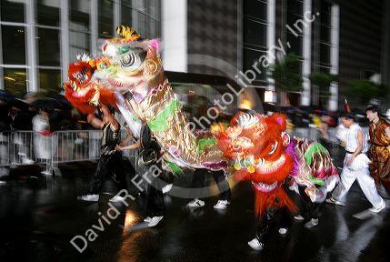 Chinese New Year celebration in San Francisco, California.