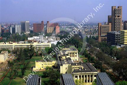 The city center of New Delhi, India.