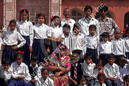 Indian public school class, Delhi, India.