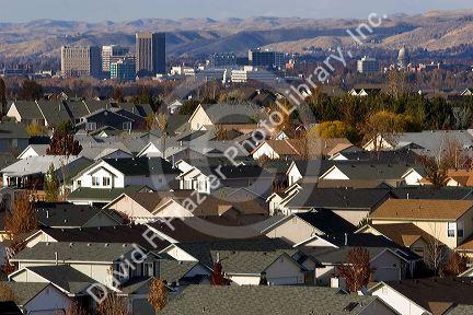 Housing developements contribute to urban sprawl in Boise, Idaho.