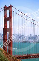The Golden Gate Bridge in San Francisco, California.