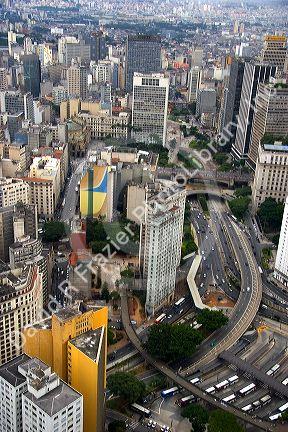 Aerial view of Sao Paulo, Brazil.