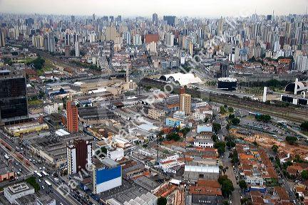 Aerial view of Sao Paulo, Brazil.