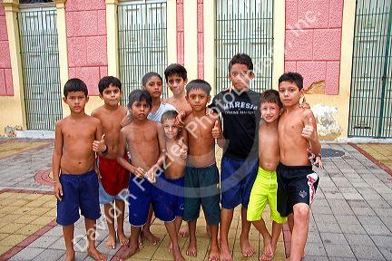 A group of Brazilian boys in Manaus, Brazil.