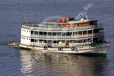Amazon river boat at Manaus, Brazil.