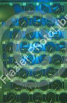 Cerenkov glow is radiation from nuclear reactor fuel rods underwater.