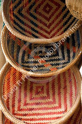 Amazon Indian baskets in Manaus, Brazil.