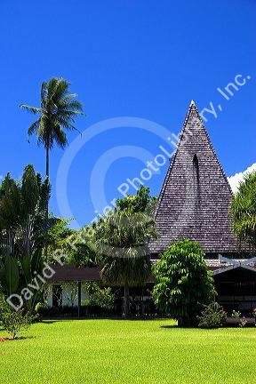 The Paul Gaugin museum on the island of Tahiti.