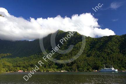Ferry dock on the island of Moorea.