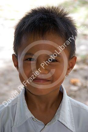 Young Tahitian boy on the island of Moorea.