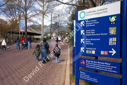 Entrance to the Smithsonian National Zoological Park in Washington, D.C.