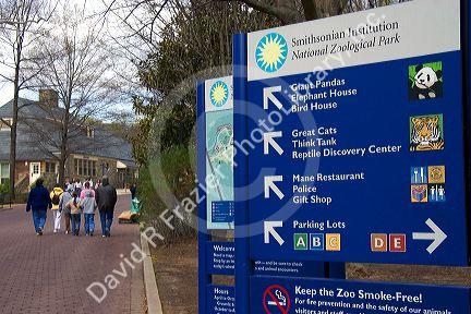 Entrance to the Smithsonian National Zoological Park in Washington, D.C.