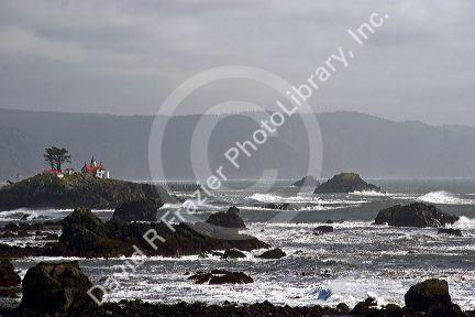 Battery Point Lighthouse at Crescent City, California.