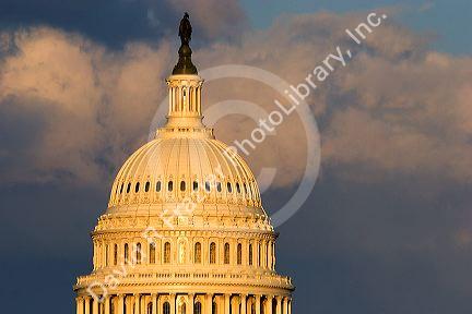 The dome of the United States Capitol Building in Washington, D.C.