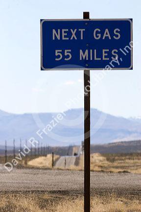 A road sign along U.S. 95 in southeast Oregon reads 