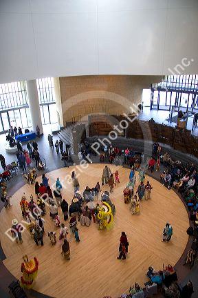 Native American performers at the National Museum of the American Indian in Washington, D.C.