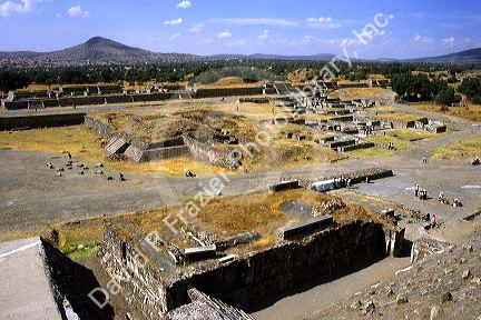 Archeological site at Teotihuacan, Mexico.