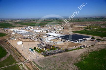 Aerial view of the Simplot potato processing plant in Caldwell, Idaho.