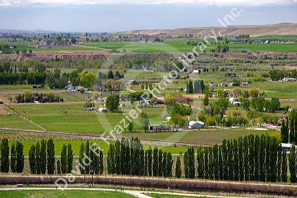Farmland in the Emmett Valley, Idaho.