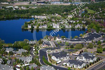 Aerial view of The Landing at Lake Harbor in Boise, Idaho.
