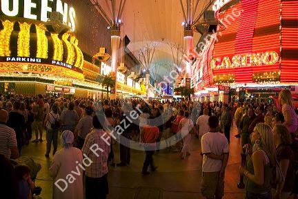 The Fremont Street Experience in Downtown Las Vegas, Nevada.