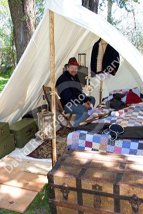 Civil war reenactment near Boise, Idaho.