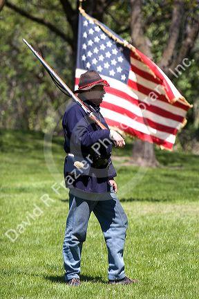 Civil war reenactment near Boise, Idaho.