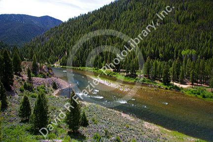 Salmon River between the towns of Sunbeam and Stanley, Idaho.