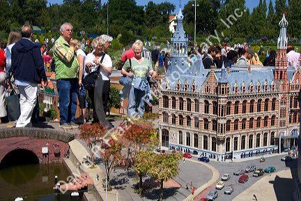 The miniature city Madurodam at The Hague in the province of South Holland, Netherlands.