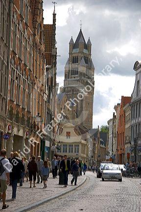 The Sint-Salvator Cathedral at Bruges in the province of West Flanders, Belgium.