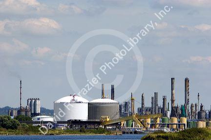 Oil refinery at Le Havre in the department of Seine-Maritime, Normandy, France.