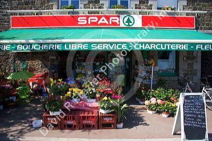 Spar grocery store at Saint-Martin-du-Vivier in the region of Haute Normandie, France.