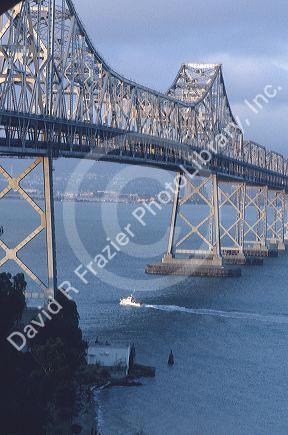 The San Francisco Bay Bridge.