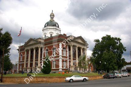 The Historic Meriwether County Courthouse in Greenville, Georgia.