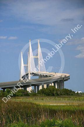 The Sidney Lanier Bridge at Brunswick, Georgia.