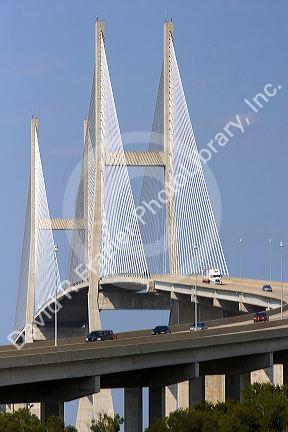The Sidney Lanier Bridge at Brunswick, Georgia.