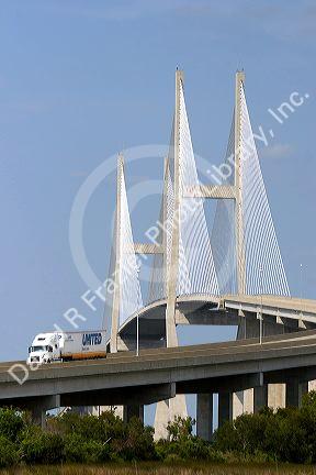 The Sidney Lanier Bridge at Brunswick, Georgia.