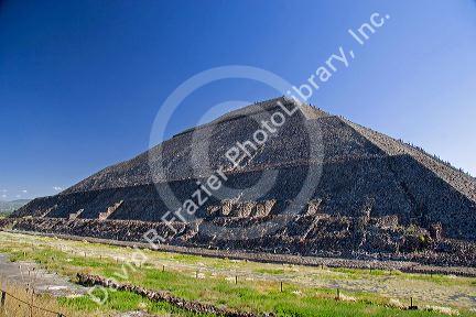 The Pyramid of the Sun at Teotihuacan in the State of Mexico, Mexico.