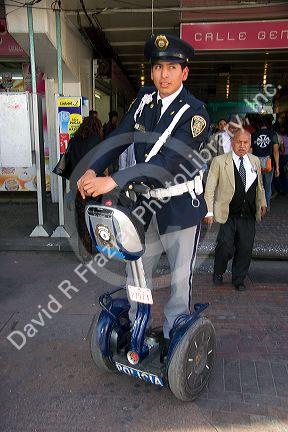 Police officer riding a Segway PT in Mexico City, Mexico.