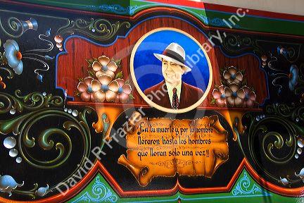 Mural of Carlos Gardel in Buenos Aires, Argentina.
