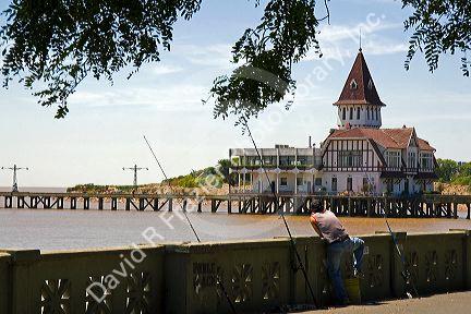 The Club de Pescadores on the banks of the Rio de la Plata on Costanera Norte Avenue in Buenos Aires, Argentina.