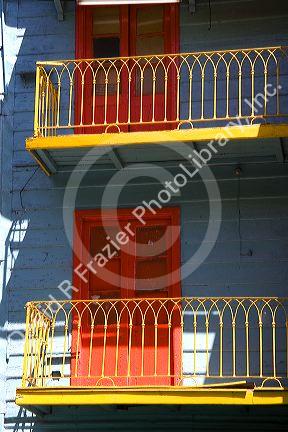 Colorful building in the La Boca barrio of Buenos Aires, Argentina.
