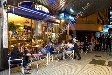Sidewalk cafe in Buenos Aires, Argentina.