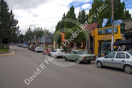 Street scene at El Calafate in Patagonia, Argentina.