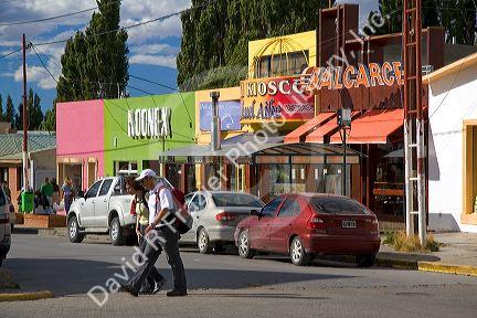 Street scene at El Calafate, Patagonia, Argentina.