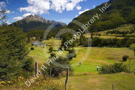 Ushuaia Golf Club in the city of Ushuaia on the island of Tierra del Fuego, Argentina.