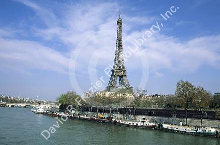 The Eiffel Tower in Paris, France.