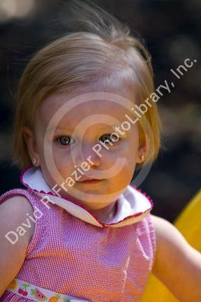 15 month old girl at a park in Tampa, Florida. MR