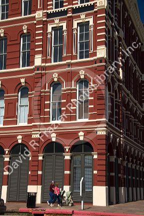 Victorian era building in the Strand District of downtown Galveston, Texas.
