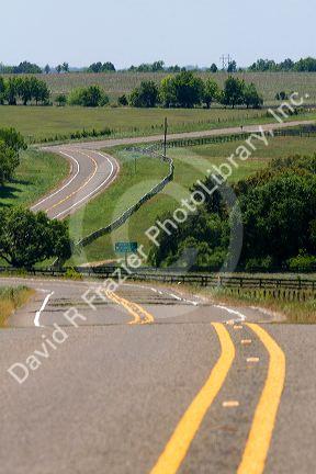 Farm to Market Road 390, the scenic route in Washington County, Texas.